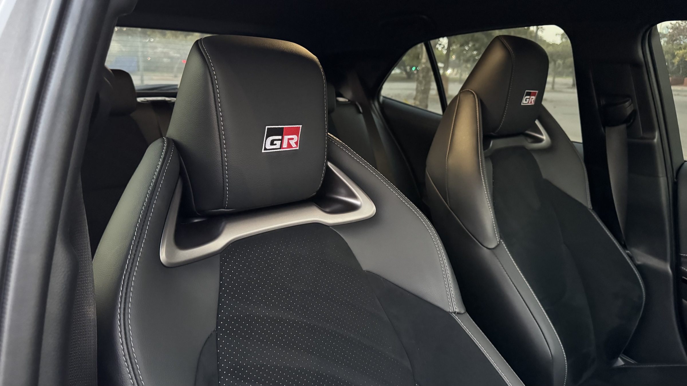 Toyota GR sports seats inside a performance car