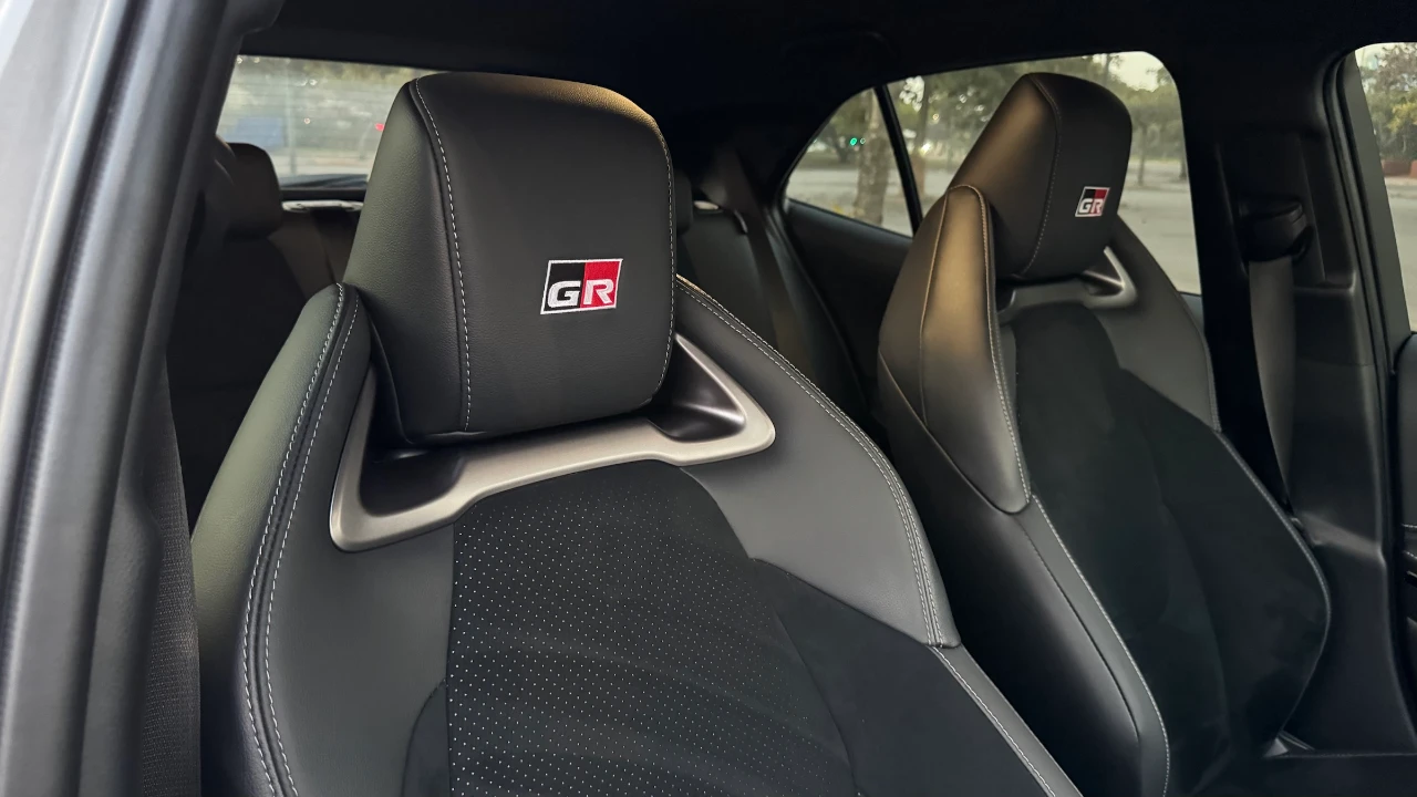 Toyota GR sports seats inside a performance car