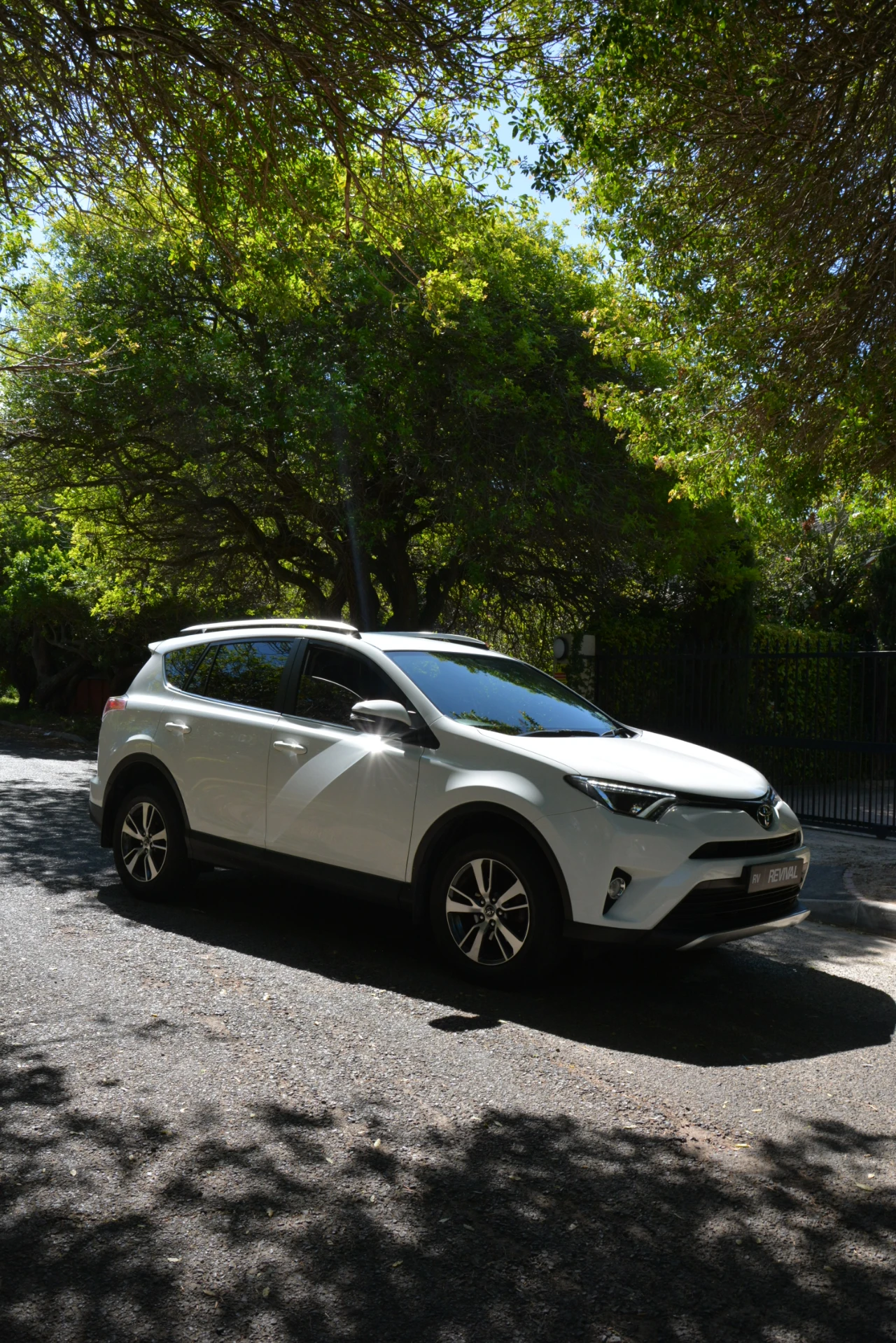 Toyota RAV4 viewed from the front